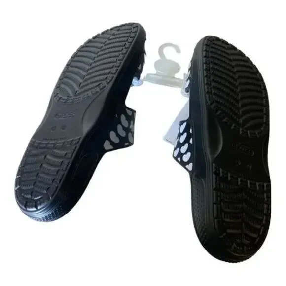 Crocs Heart Print Sandals Men's Size 15 Shoes NEW